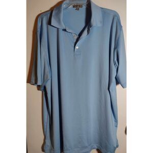 Peter Millar Summer Comfort Shirt Men's Extra Large Blue Polo Golf Activewear